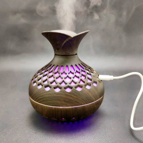 Увлажнитель (аромадиффузор) воздуха Flower Humidifier SX-E342 с функцией ночника 300 ml